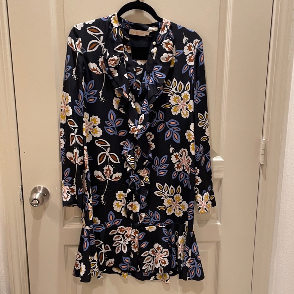 Tory Burch silk printed dress, 2, EUC